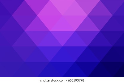 Light Pink, Blue vector polygonal illustration, which consist of triangles. Triangular design for your business. Creative geometric background in Origami style with gradient