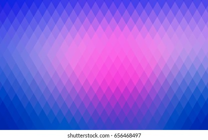 Light Pink, Blue vector polygonal illustration consisting of rectangles. Rectangular design for your business. Creative geometric background in origami style with gradient.