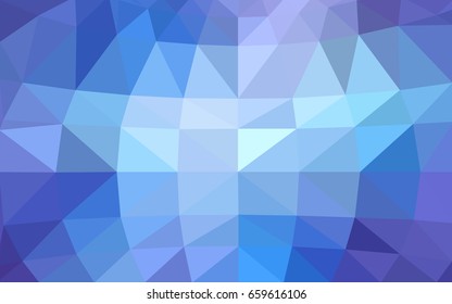 Light Pink, Blue vector polygonal illustration, which consist of triangles. Triangular design for your business. Creative geometric background in Origami style with gradient