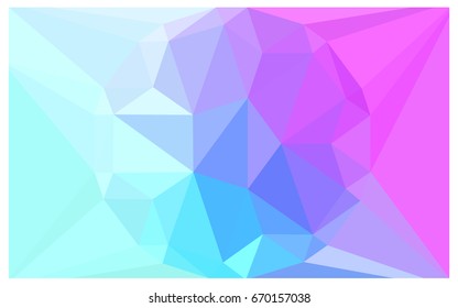 Light Pink, Blue vector polygonal illustration, which consist of triangles with a gemstone in center. Triangular design of a huge diamond for your business. Creative geometric background of gems.