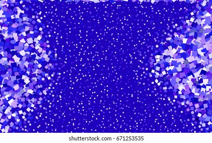 Light Pink, Blue vector polygonal illustration, which consist of rectangles. Rectangular pattern for your business design. Geometric background in Origami style with gradient. 