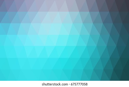 Light Pink, Blue vector polygonal illustration, which consist of triangles. Triangular design for your business. Creative geometric background in Origami style with gradient