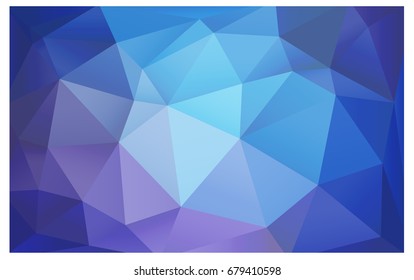 Light Pink, Blue vector polygonal illustration, which consist of triangles. Triangular pattern for your business design. Geometric background in Origami style with gradient. 