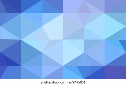 Light Pink, Blue vector polygonal illustration, which consist of triangles. Triangular design for your business. Creative geometric background in Origami style with gradient