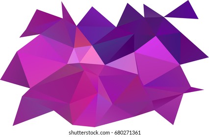 Light Pink, Blue vector polygonal background. A vague abstract illustration with gradient. The elegant pattern can be used as part of a brand book.