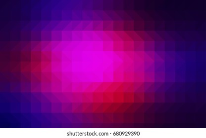 Light Pink, Blue vector polygonal background. Shining illustration, which consist of triangles. The completely new template can be used for your brand book.