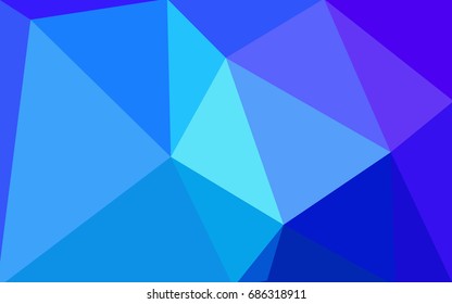 Light Pink, Blue vector polygonal illustration, which consist of triangles. Triangular design for your business. Creative geometric background in Origami style with gradient