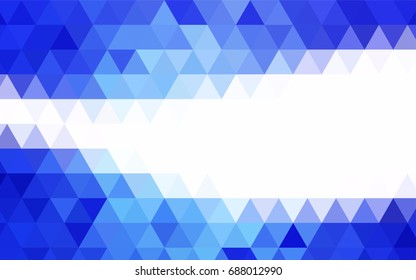 Light Pink, Blue vector polygonal background. Geometric illustration in Origami style with gradient.  The completely new template can be used for your brand book.