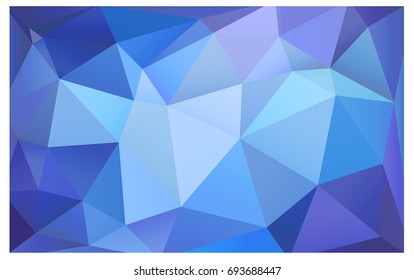 Light Pink, Blue vector polygonal illustration, which consist of triangles. Triangular design for your business. Creative geometric background in Origami style with gradient