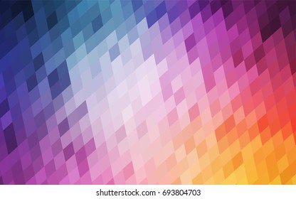 Light Pink, Blue vector polygonal illustration consisting of rectangles. Rectangular design for your business. Creative geometric background in origami style with gradient.