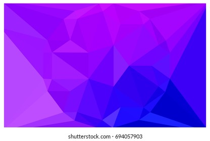 Light Pink, Blue vector polygonal illustration, which consist of triangles with a gemstone in center. Triangular design of a huge diamond for your business. Creative geometric background of gems.