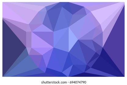 Light Pink, Blue vector polygonal illustration, which consist of triangles with a gemstone in center. Triangular design of a huge diamond for your business. Creative geometric background of gems.