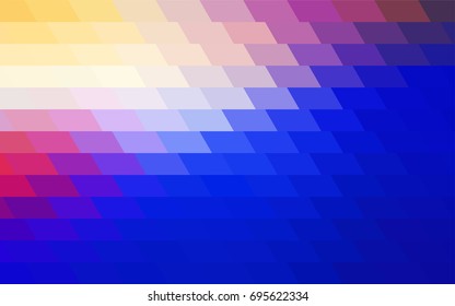 Light Pink, Blue vector polygonal illustration consisting of rectangles. Rectangular design for your business. Creative geometric background in origami style with gradient.