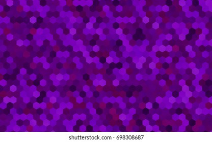 Light Pink, Blue vector polygonal illustration, which consist of hexagons. Hexagonal pattern for your business design. Geometric background in Origami style with gradient. 