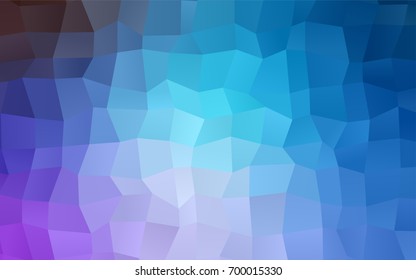 Light Pink, Blue vector polygonal illustration consisting of rectangles. Rectangular design for your business. Creative geometric background in origami style with gradient.