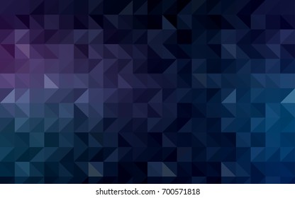 Light Pink, Blue vector polygonal template. Colorful abstract illustration with gradient. The template can be used as a background for cell phones.