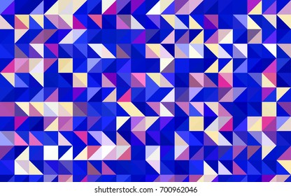 Light Pink, Blue vector polygonal template. An elegant bright illustration with gradient. The polygonal design can be used for your web site.
