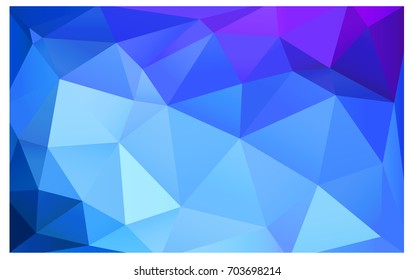 Light Pink, Blue vector polygonal illustration, which consist of triangles. Triangular design for your business. Creative geometric background in Origami style with gradient