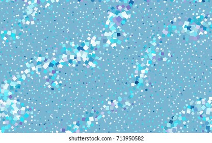 Light Pink, Blue vector polygonal illustration, which consist of rectangles. Rectangular pattern for your business design. Geometric background in Origami style with gradient. 