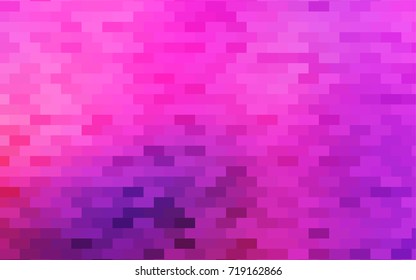 Light Pink, Blue vector polygonal illustration consisting of rectangles. Rectangular design for your business. Creative geometric background in origami style with gradient.