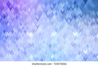 Light Pink, Blue vector polygonal illustration, which consist of rectangles. Rectangular pattern for your business design. Geometric background in Origami style with gradient. 