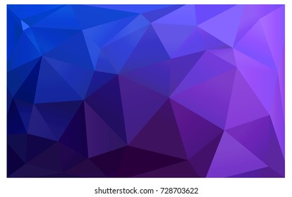 Light Pink, Blue vector polygonal illustration, which consist of triangles. Triangular design for your business. Creative geometric background in Origami style with gradient