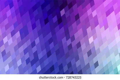 Light Pink, Blue vector polygonal illustration consisting of rectangles. Rectangular design for your business. Creative geometric background in origami style with gradient.