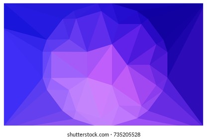 Light Pink, Blue vector polygonal illustration, which consist of triangles with a gemstone in center. Triangular design of a huge diamond for your business. Creative geometric background of gems.