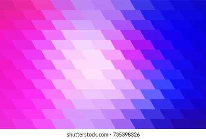 Light Pink, Blue vector polygonal illustration, which consist of rectangles. Rectangular pattern for your business design. Geometric background in Origami style with gradient. 