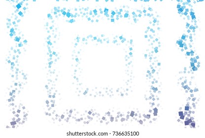 Light Pink, Blue vector polygonal illustration, which consist of rectangles. Rectangular pattern for your business design. Geometric background in Origami style with gradient. 
