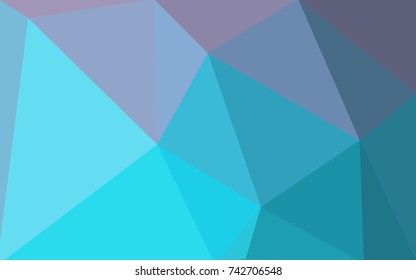 Light Pink, Blue vector polygonal illustration, which consist of triangles. Triangular pattern for your business design. Geometric background in Origami style with gradient. 