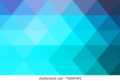 Light Pink, Blue vector polygonal illustration, which consist of triangles. Triangular design for your business. Creative geometric background in Origami style with gradient
