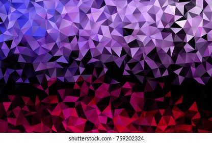 Light Pink, Blue vector polygonal background. Creative geometric illustration in Origami style with gradient. A completely new template for your business design.