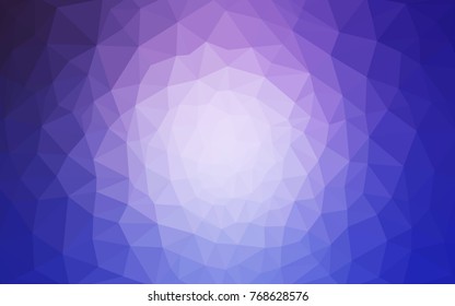 Light Pink, Blue vector polygonal illustration, which consist of triangles. Triangular pattern for your business design. Geometric background in Origami style with gradient. 