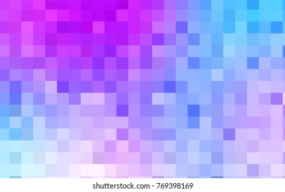 Light Pink, Blue vector polygonal illustration consisting of rectangles. Rectangular design for your business. Creative geometric background in origami style with gradient.