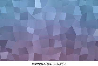Light Pink, Blue vector polygonal illustration consisting of rectangles. Rectangular design for your business. Creative geometric background in origami style with gradient.