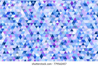 Light Pink, Blue vector polygonal background. Colorful abstract illustration with gradient. A completely new design for your business.