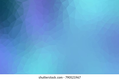 Light Pink, Blue vector polygonal illustration, which consist of triangles. Triangular design for your business. Creative geometric background in Origami style with gradient