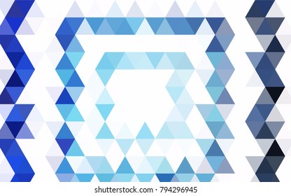 Light Pink, Blue vector polygonal background. Colorful illustration in abstract style with gradient. Brand-new style for your business design.
