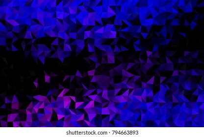 Light Pink, Blue vector polygonal pattern. Shining colored illustration in a brand-new style. Brand-new style for your business design.