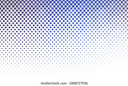 Light Pink, Blue vector red banner with set of circles, dots. Donuts Background. Creative Design Template. Technological halftone illustration.