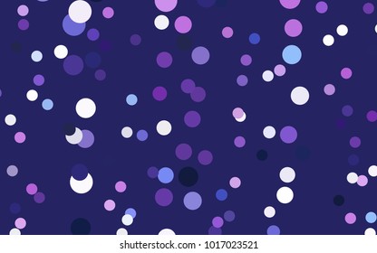 Light Pink, Blue vector red banner with set of circles, dots. Donuts Background. Creative Design Template. Technological halftone illustration.