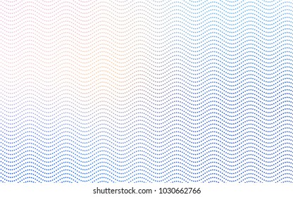 Light Pink, Blue vector red pattern of geometric circles, shapes. Colorful mosaic banner. Geometric background with colored disks.