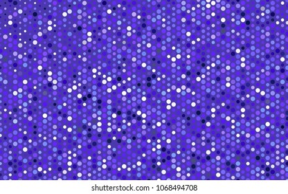 Light Pink, Blue vector red banner with set of circles, dots. Donuts Background. Creative Design Template. Technological halftone illustration.