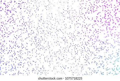 Light Pink, Blue vector red pattern of geometric circles, shapes. Colorful mosaic banner. Geometric background with colored disks.