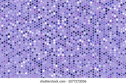 Light Pink, Blue vector red pattern of geometric circles, shapes. Colorful mosaic banner. Geometric background with colored disks.