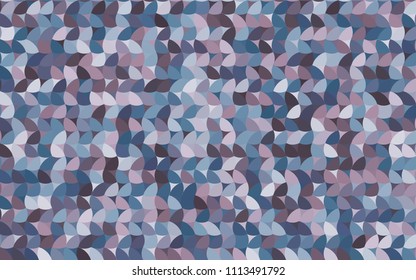 Light Pink, Blue vector red pattern of geometric circles, shapes. Colorful mosaic banner. Geometric background with colored disks.