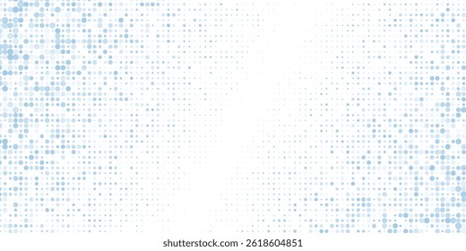 Light Pink, Blue vector red banner with set of circles, dots. Donuts Background. Creative Design Template. Technological halftone illustration.