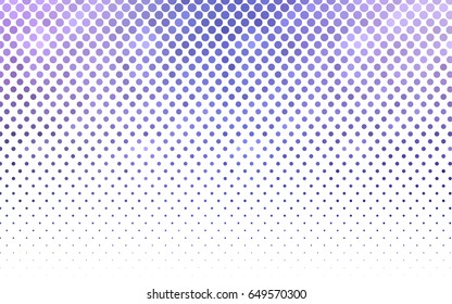 Light Pink, Blue vector red pattern of geometric circles, shapes. Colorful mosaic banner. Geometric background with colored disks.