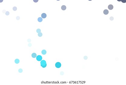 Light Pink, Blue vector red pattern of geometric circles, shapes. Colorful mosaic banner. Geometric background with colored disks.